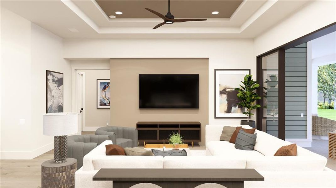 Furnished interior view inside a new home in , Archer (Image 4). Furnished interior view inside a new home in , Archer (Image 4).