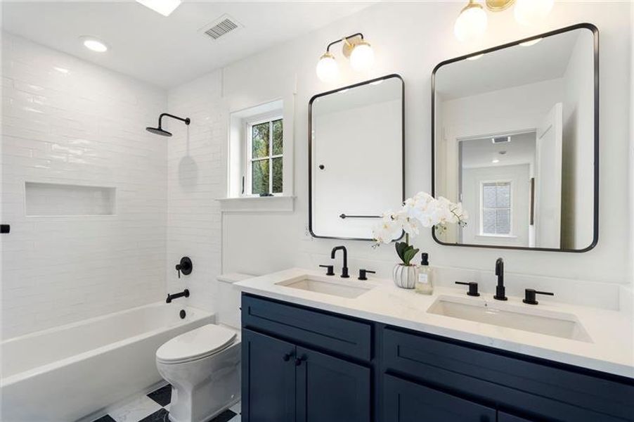 Furnished interior view inside a new home in , Atlanta (Image 43).