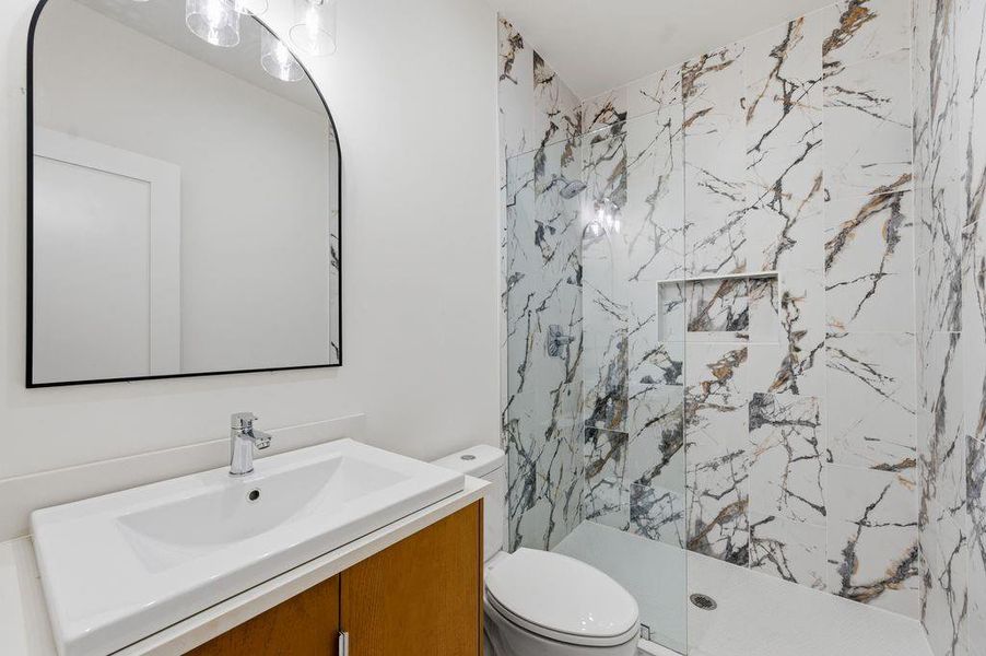Furnished interior view inside a new home in , Atlanta (Image 19).