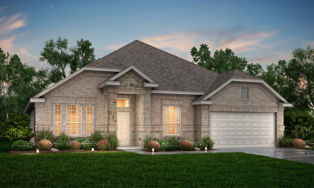 Front exterior of a new home in , Montgomery, TX, highlighting curb appeal (Image 1). Front exterior of a new home in , Montgomery, TX, highlighting curb appeal (Image 1).