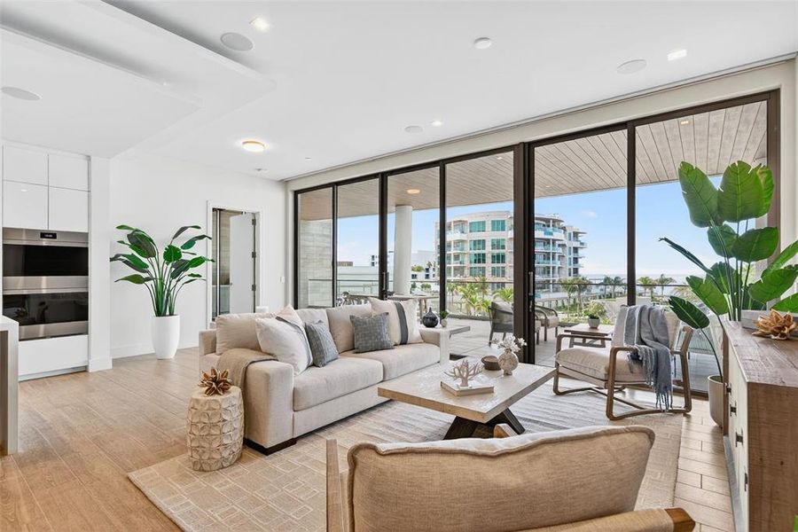 Furnished interior view inside a new home in , Longboat Key (Image 40).