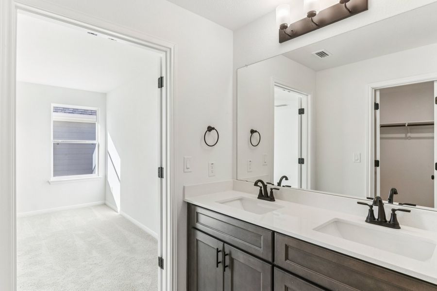 Furnished interior view inside a new home in Porter Country, Buda (Image 16). Furnished interior view inside a new home in Porter Country, Buda (Image 16).