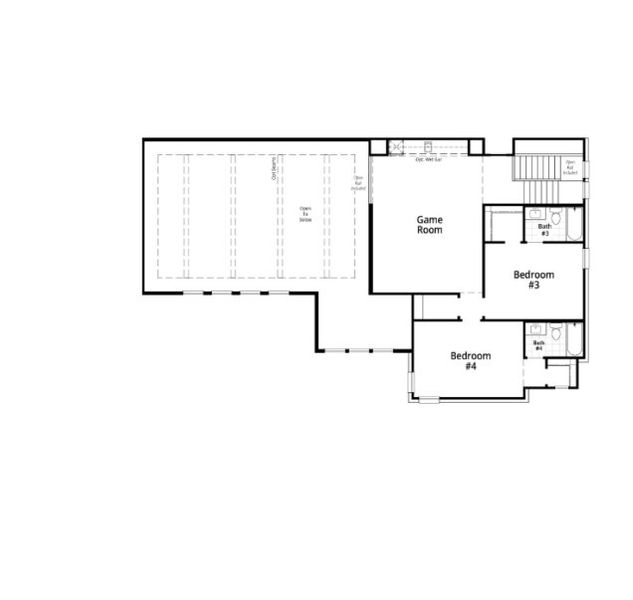 2D floor plan layout for the Chisholm by Highland Homes in Veramendi, New Braunfels, TX (Image 5). 2D floor plan layout for the Chisholm by Highland Homes in Veramendi, New Braunfels, TX (Image 5).