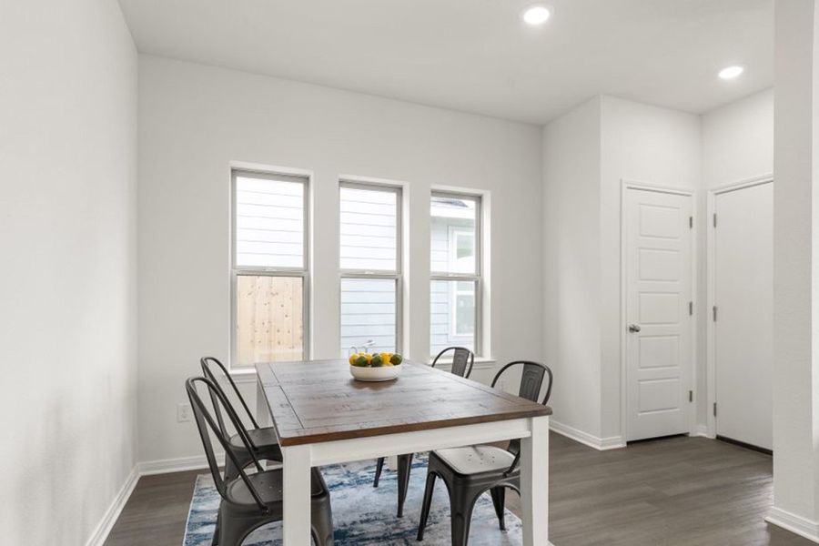 Representative furnished interior of a home built from the Ash by Pacesetter Homes in Blanco Vista, San Marcos (Image 6).