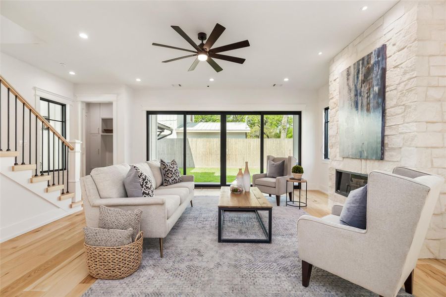 Furnished interior view inside a new home in , Houston (Image 10).