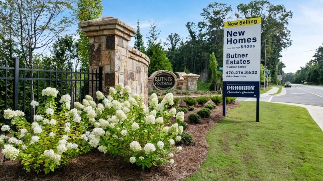 Front exterior of a new home in Butner Estates, College Park, GA, highlighting curb appeal (Image 31).