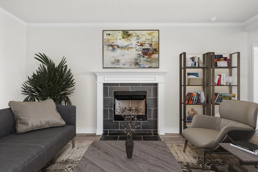 Furnished interior view inside a new home in Legacy Ranch - Phase 2, Temple (Image 8). Furnished interior view inside a new home in Legacy Ranch - Phase 2, Temple (Image 8).
