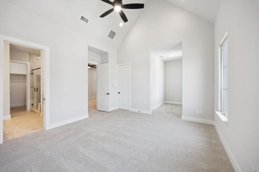 Representative unfurnished interior of a home built from the Washington by Centre Living Homes in Newman Village Townhomes, Frisco (Image 25).