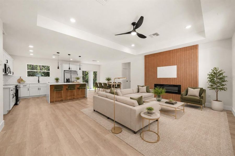 Furnished interior view inside a new home in , Sebring (Image 6). Furnished interior view inside a new home in , Sebring (Image 6).