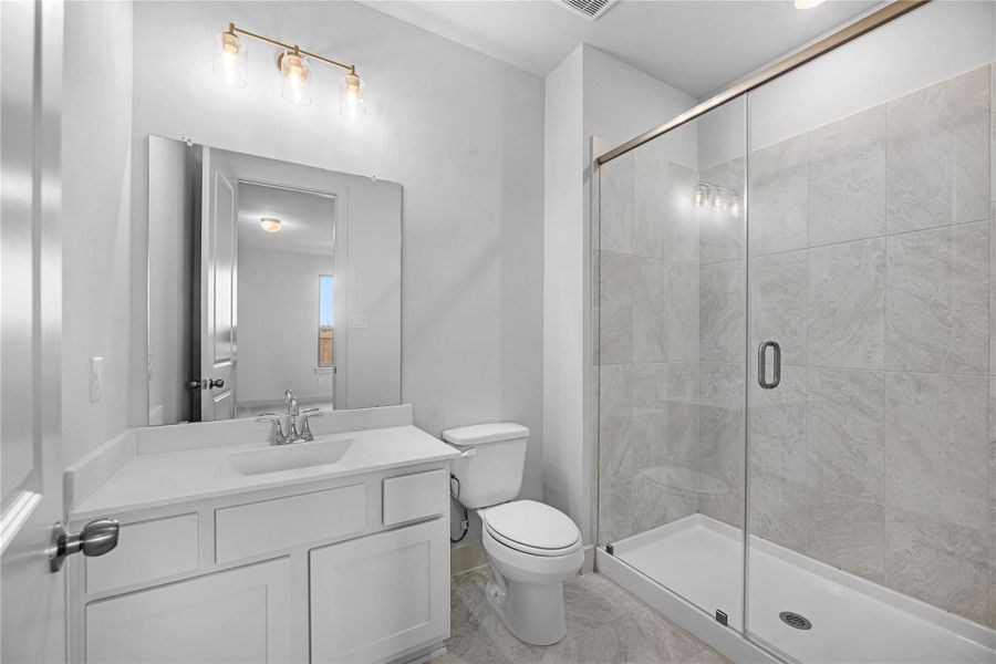 Furnished interior view inside a new home in Elyson - 60', Katy (Image 4).