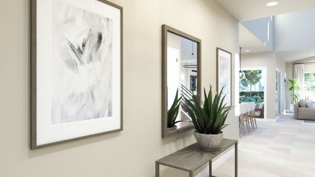 Representative furnished interior of a home built from the 3 by Trumark Homes in RainDance, Windsor (Image 3).