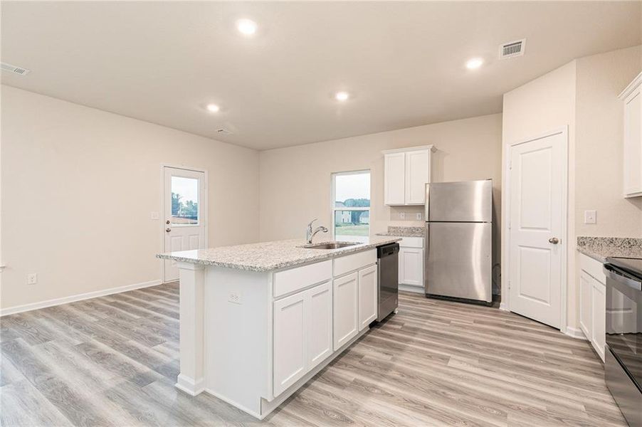 Furnished interior view inside a new home in Lake Preserve at Jackson Trail, Jefferson (Image 5).