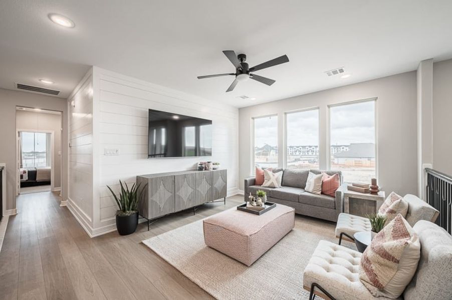 Furnished interior view inside a new home in Woodson’s Reserve 45′, Spring (Image 18).