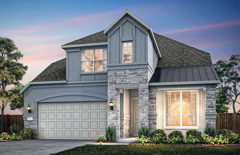 Representative exterior photo of a completed home built from the Iredell by Pulte Homes in Saddleback at Santa Rita Ranch, Liberty Hill, TX (Image 21).