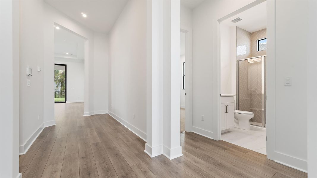 Furnished interior view inside a new home in L'Ambiance at Avenir, Palm Beach Gardens (Image 7).