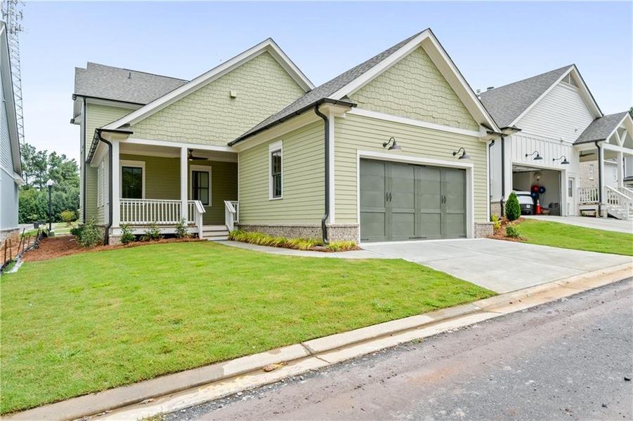 Exterior details and patio area of a home in Crossroads, Milton (Image 2).
