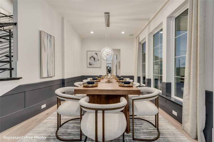 Furnished interior view inside a new home in Park Place, Prosper (Image 2).
