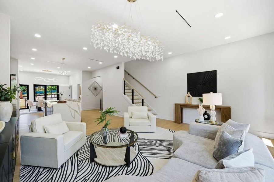 Furnished interior view inside a new home in , Decatur (Image 14).