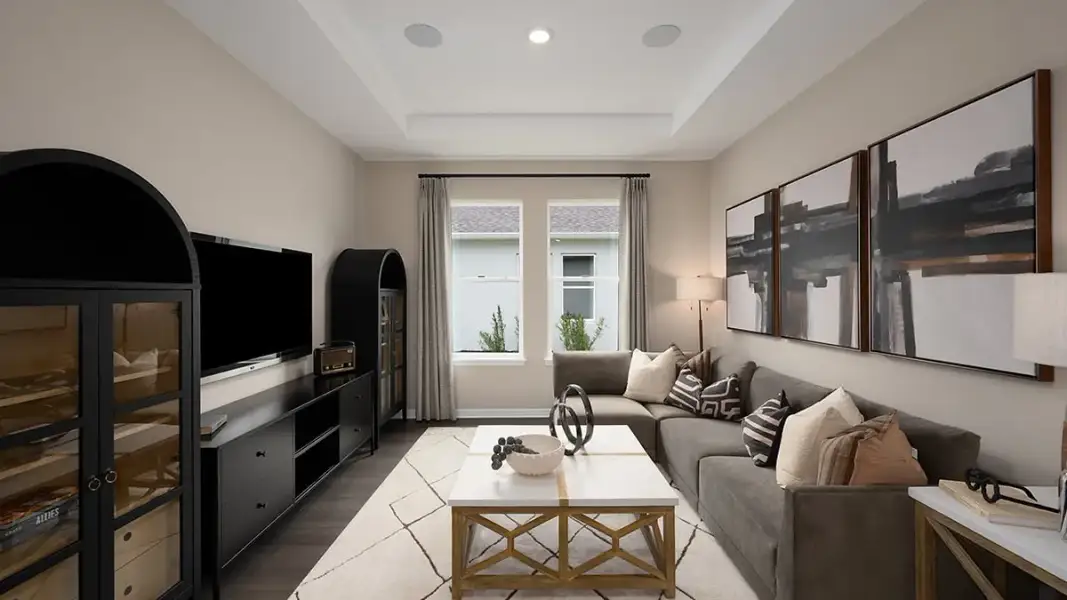 Furnished interior view inside a new home in Ardisia Park, New Smyrna Beach (Image 17).