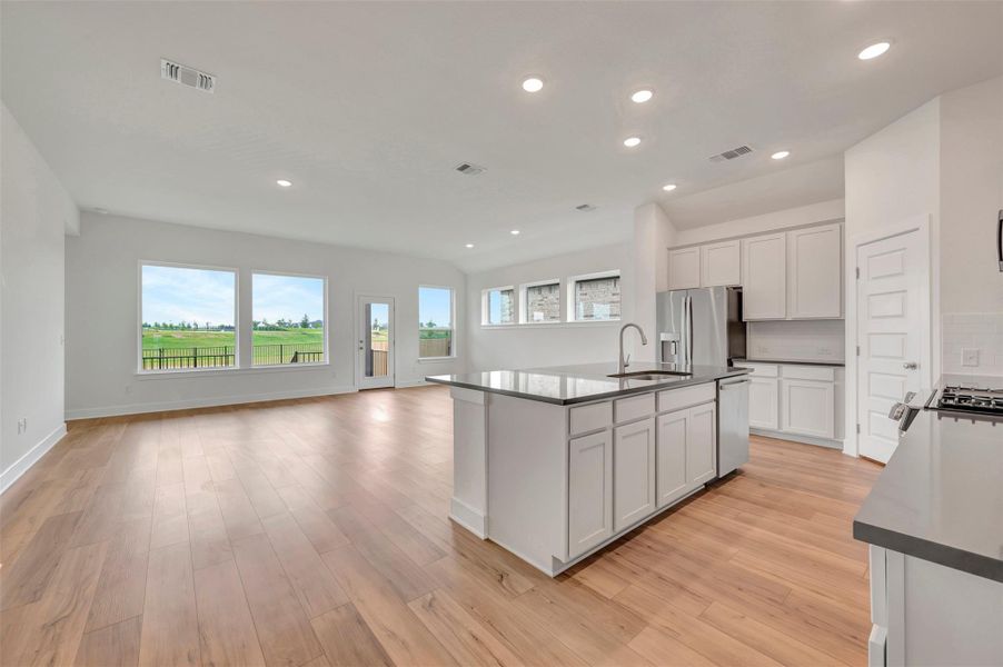 Kitchen - Family Room - Dining Area