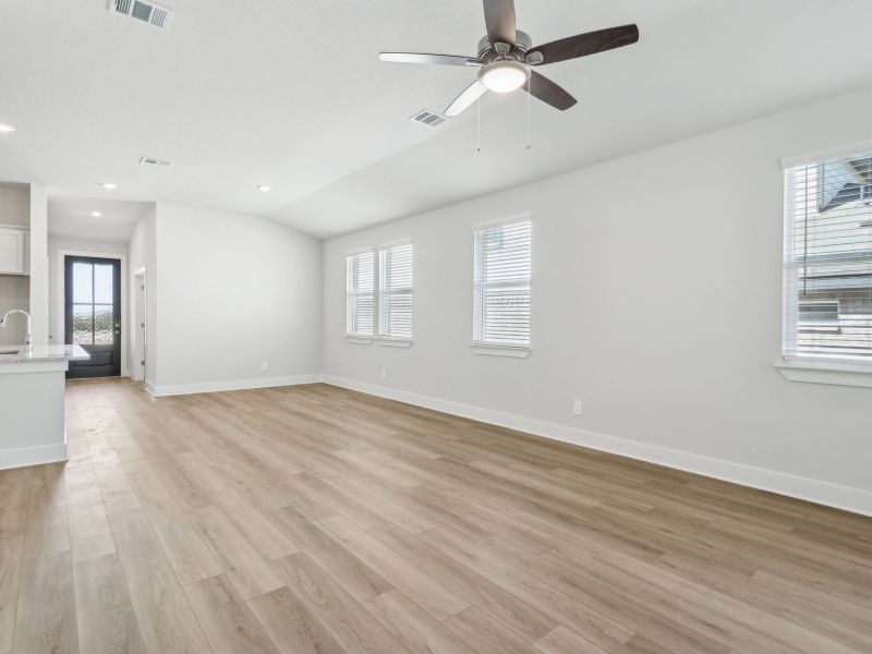 Dining room in the San Saba floorplan at a Meritage Homes community.