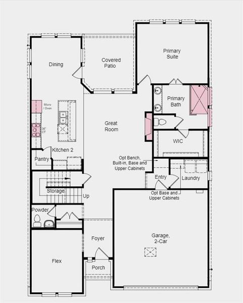 Structural options added include: Fireplace and walk-in shower in primary bath.