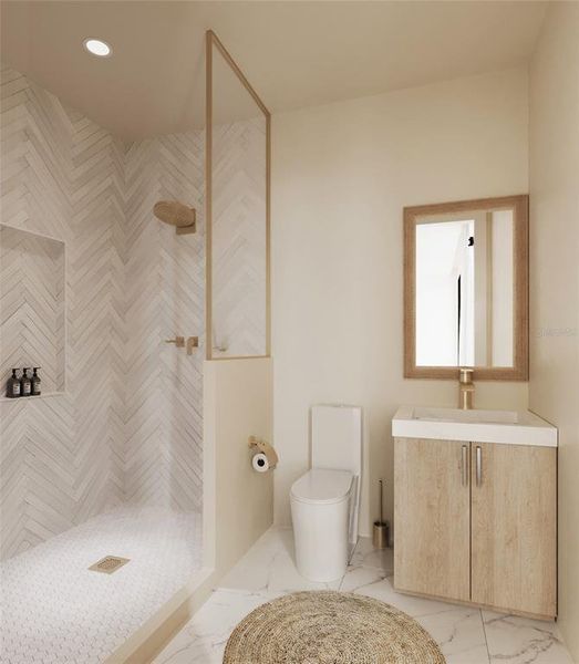 Furnished interior view inside a new home in , St. Petersburg (Image 4).