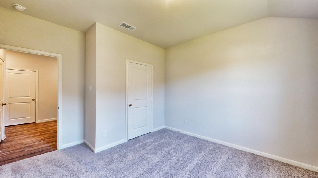 A room with white walls. A room with white walls.