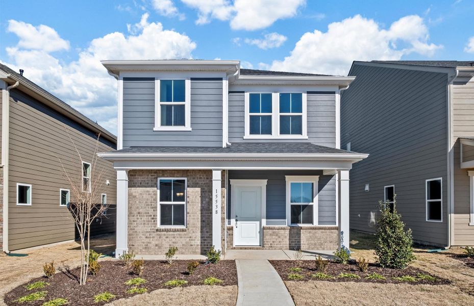 Representative exterior photo of a completed home built from the Wylie by Pulte Homes in Riverstone, Monroe, NC (Image 20).