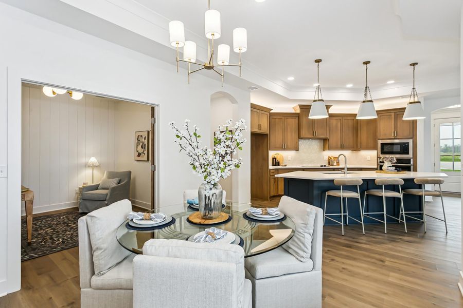 Furnished interior view inside a new home in The Courtyards at The Moorings, Wichita (Image 8).