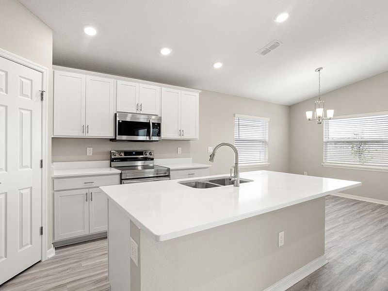 A wide variety of cabinets and design features are available, from clean and elegant white... - Sophia by Highland Homes