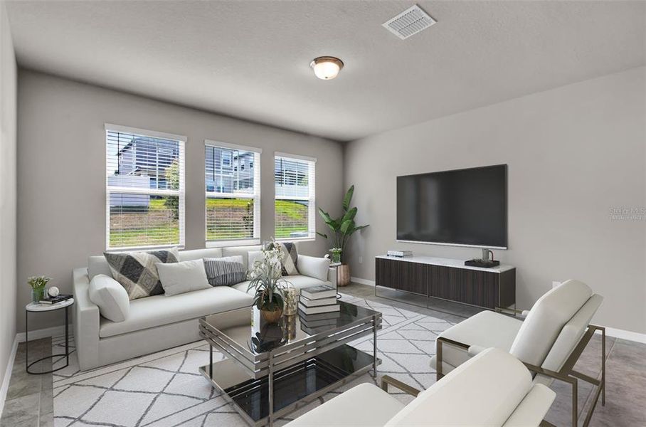 Furnished interior view inside a new home in , Clermont (Image 9).