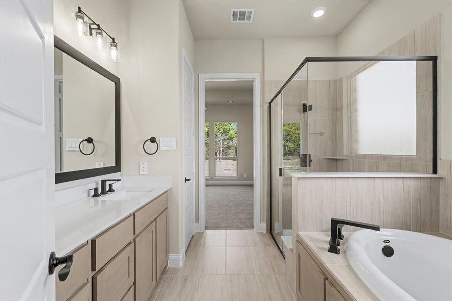 Furnished interior view inside a new home in Sagebrush Addition, Midlothian (Image 5).
