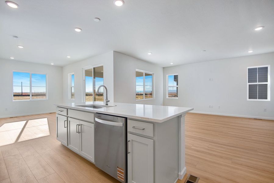 Furnished interior view inside a new home in The Aurora Highlands, Aurora (Image 10).