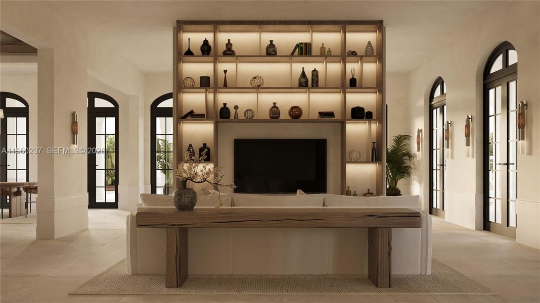 Furnished interior view inside a new home in , Miami (Image 4).