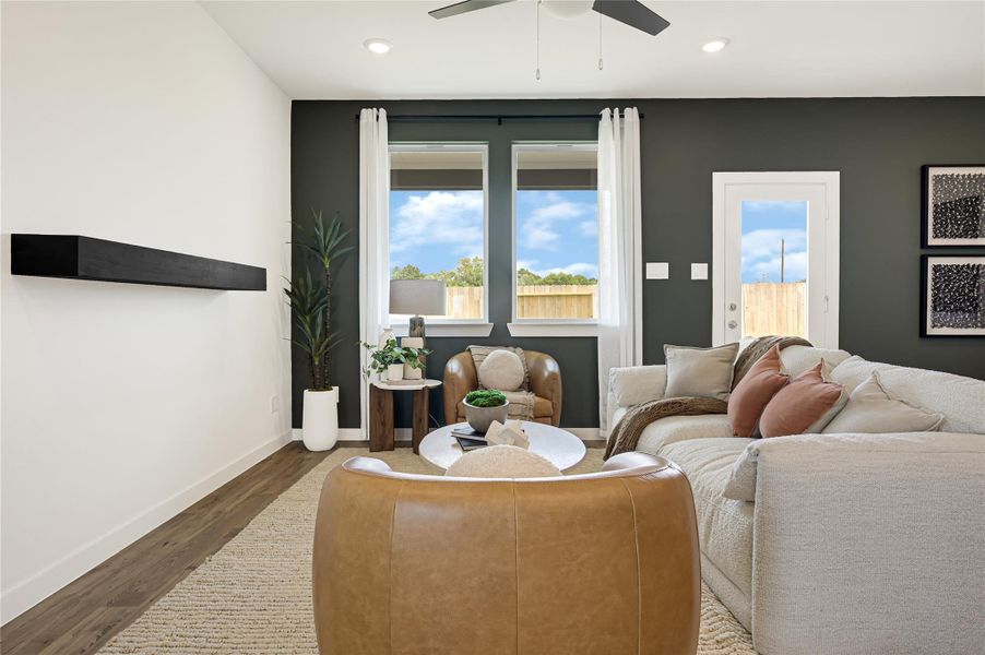 Furnished interior view inside a new home in , Katy (Image 31).
