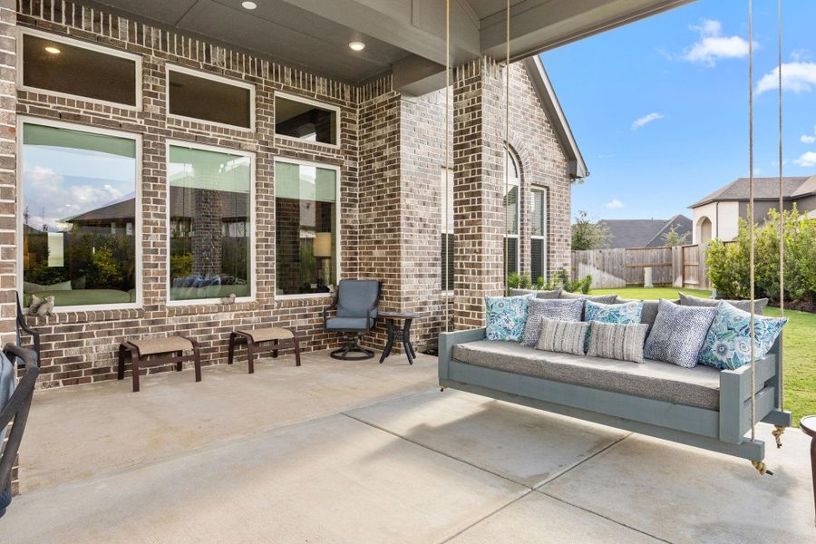 Sit back and relax or take a nice nap under the covered patio