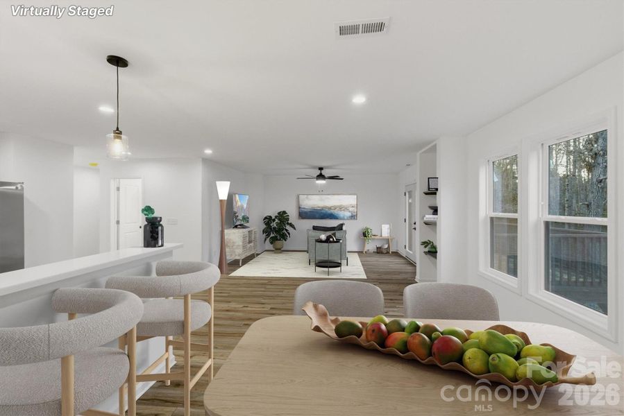 Furnished interior view inside a new home in , Hickory (Image 6).