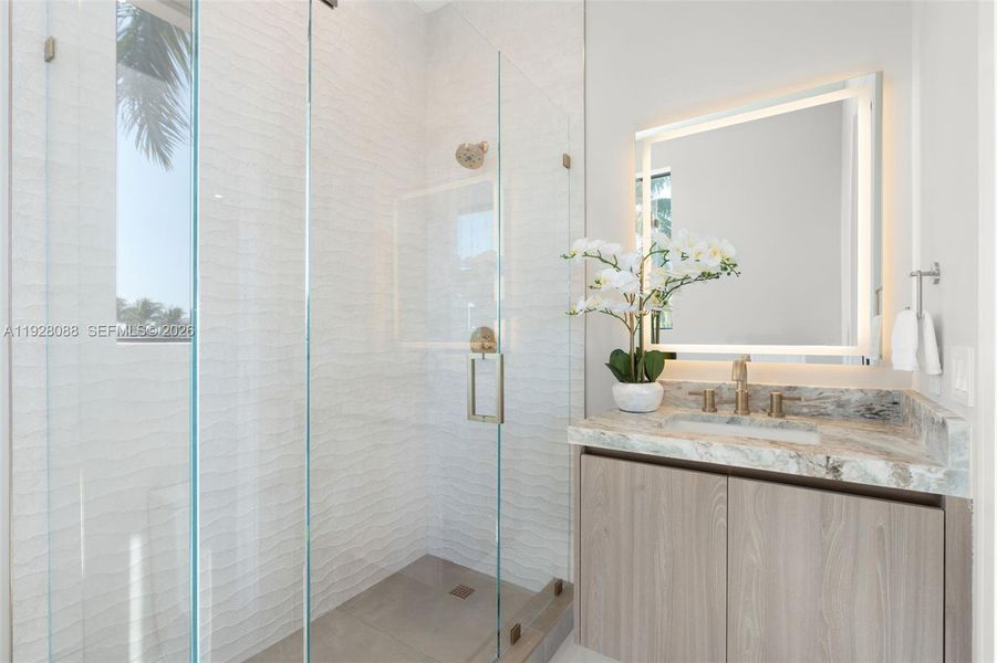 Furnished interior view inside a new home in , Lighthouse Point (Image 17).