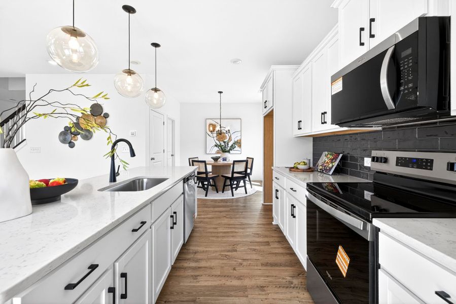 Furnished interior view inside a new home in Grandview, Albemarle (Image 14). Furnished interior view inside a new home in Grandview, Albemarle (Image 14).