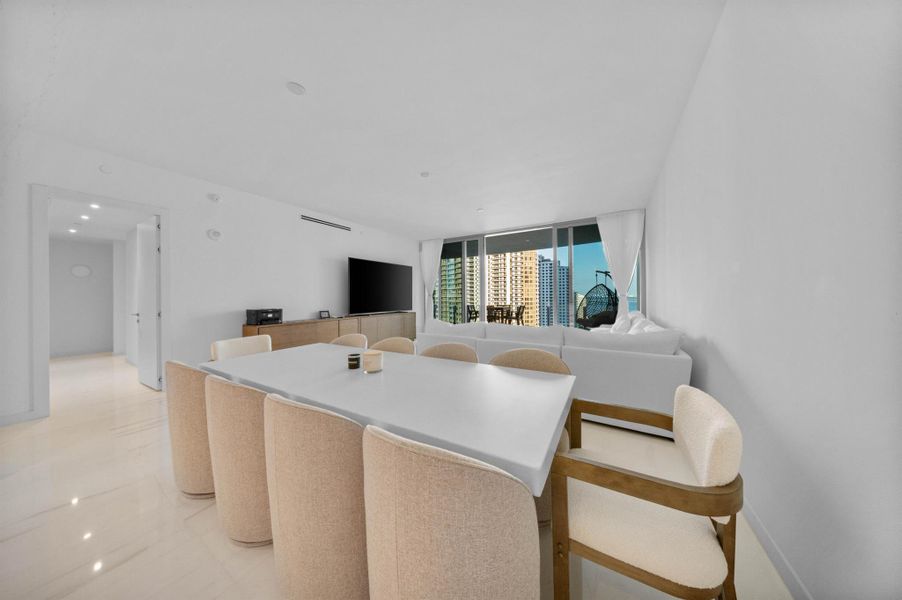 Furnished interior view inside a new home in Aston Martin Residences, Miami (Image 7).