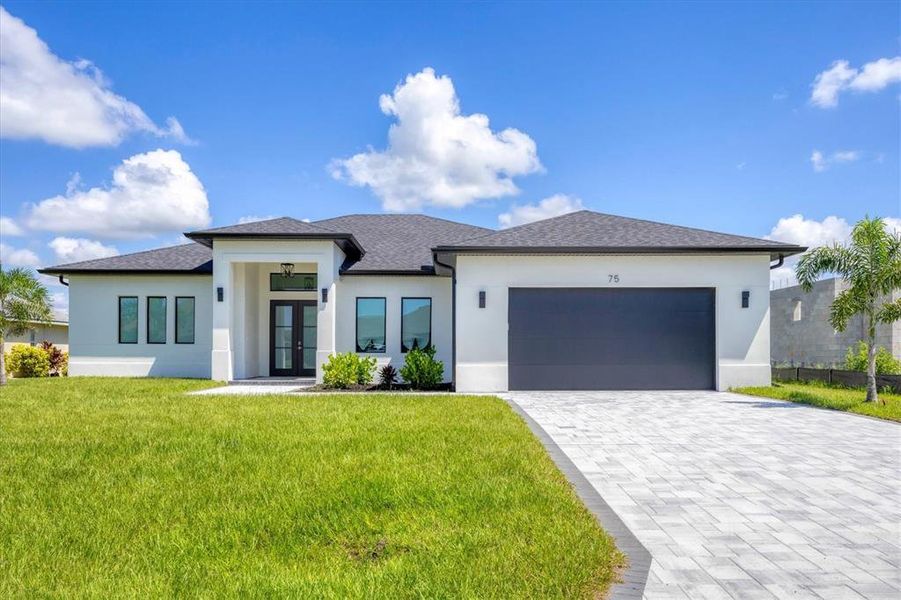Front exterior of a new home in , Rotonda West, FL, highlighting curb appeal (Image 28).