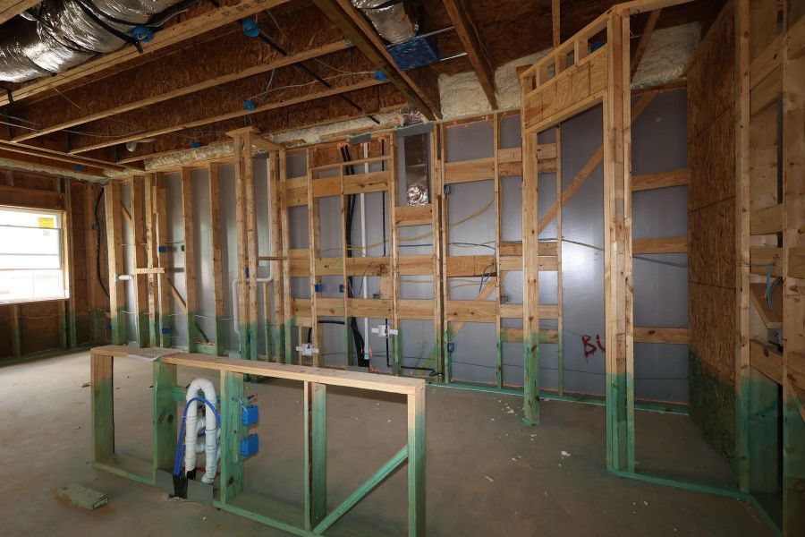 In-progress construction of a new home in Jubilee - Cottages Row Collection, Hockley, TX (Image 5).