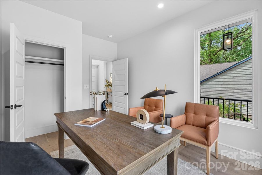 Furnished interior view inside a new home in , Charlotte (Image 39).