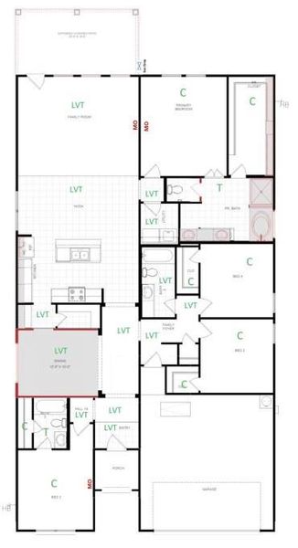 2D floor plan layout of this home in Attwater 55s - Signature, Waller, TX (Image 4). 2D floor plan layout of this home in Attwater 55s - Signature, Waller, TX (Image 4).