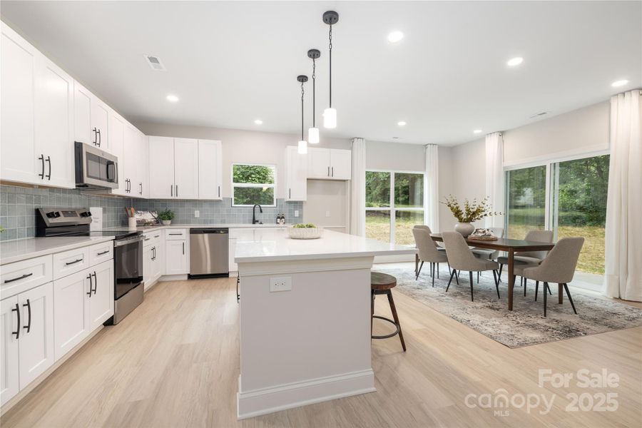 Furnished interior view inside a new home in , Charlotte (Image 7). Furnished interior view inside a new home in , Charlotte (Image 7).