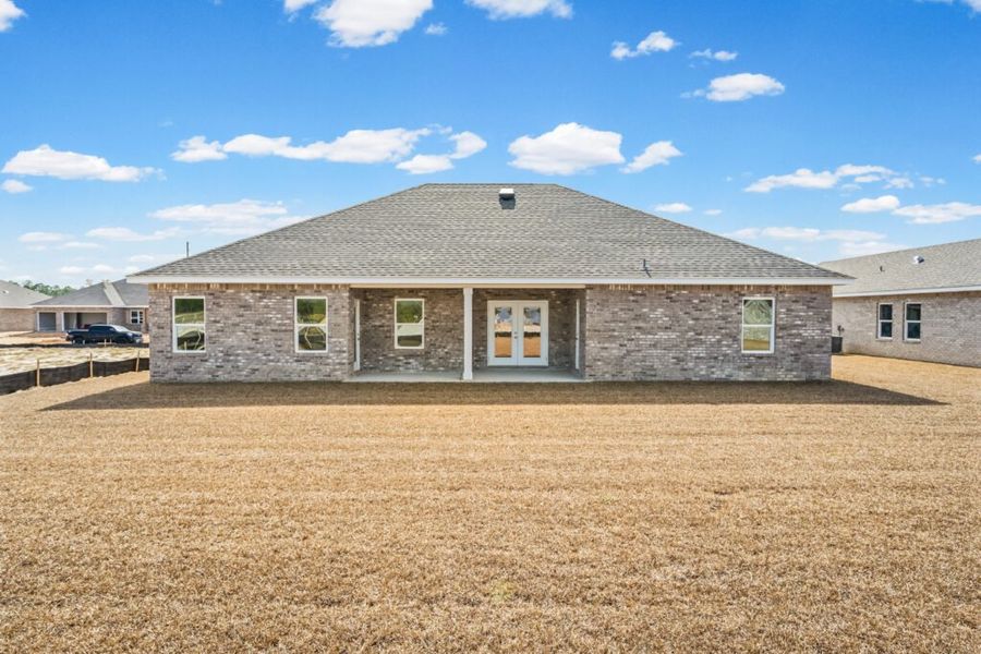 Exterior details and patio area of a home in Natureview, Freeport (Image 21).