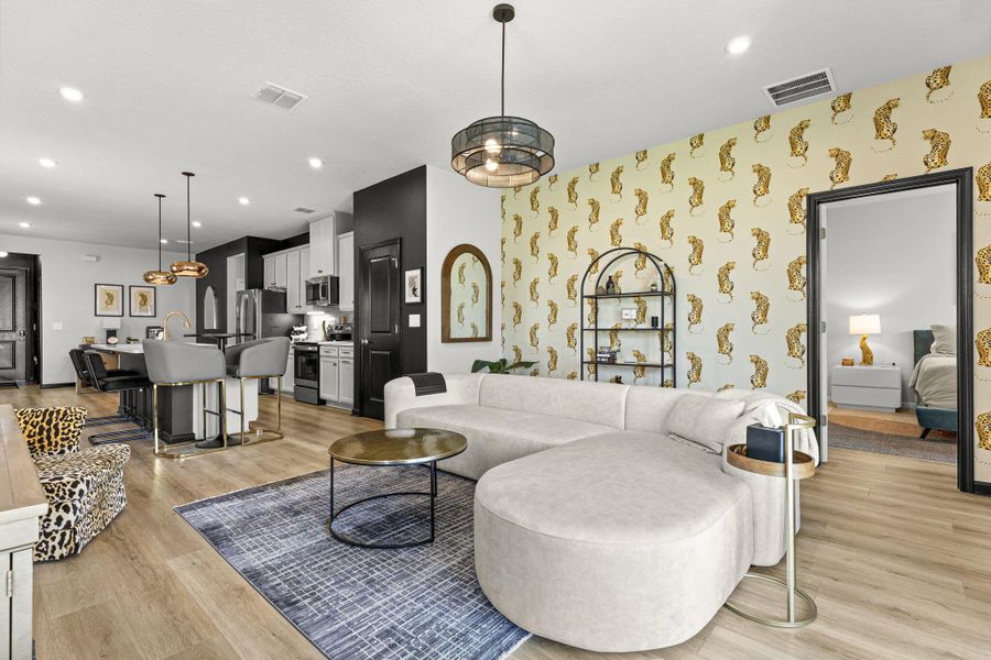 Furnished interior view inside a new home in , Port St. Lucie (Image 36).