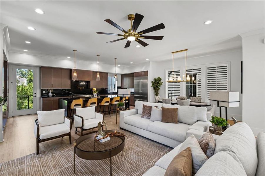 Furnished interior view inside a new home in , Alpharetta (Image 25).