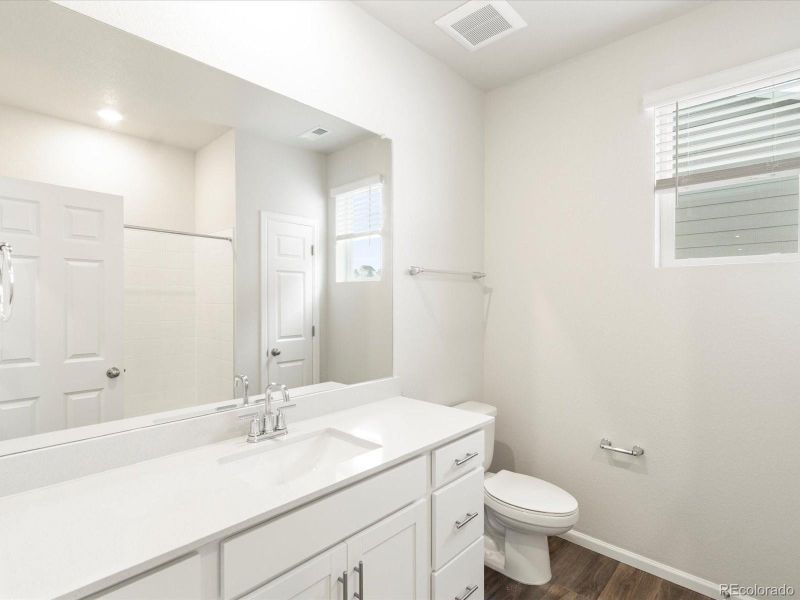 Furnished interior view inside a new home in Poudre Heights: The Alpine Collection, Windsor (Image 11).